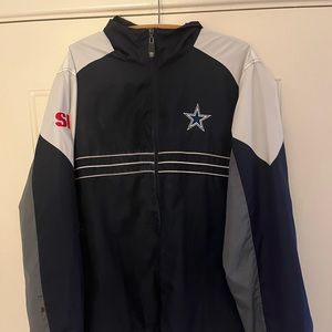 Vtg Reebok Dallas Cowboys Windbreaker Men’s Sz XL SI NFL Team Apr Zip Up Jacket
